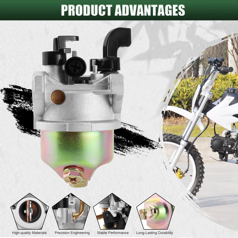 QAZAKY Carburetor Compatible with Mini Baja 97cc 2.8HP Doodlebug DB30 DB30S DB30R Blitz DB30BL Racer DB30G Motorsports Doodle Bug Dirt Pit Bike Motovox MBX10/MBX11/MBX12 MM-B80 Rato R100 Hensim HS152F - Image 3